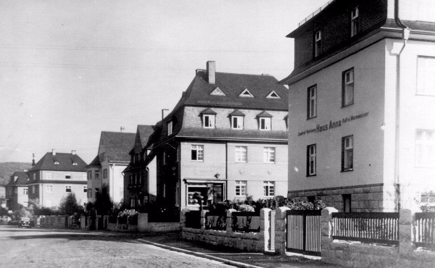 Haus Ilse Pesion Radiumbad Oberschlema in den 30er Jahren